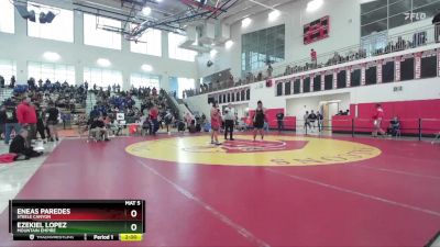 215 lbs Champ. Round 1 - Ezekiel Lopez, Mountain Empire vs Eneas Paredes, Steele Canyon