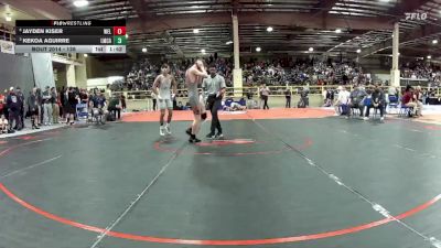 126 lbs Quarterfinal - Kekoa Aguirre, Lake Mead Christian Academy vs Jayden Kiser, Wells