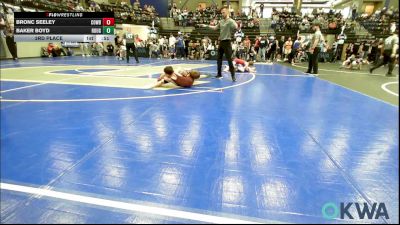 58 lbs 3rd Place - Bronc Seeley, Cowboy Wrestling Club vs Baker Boyd, Rough Riders