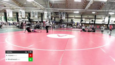 146.9 lbs Rr Rnd 4 - Aiden Inzana, Wild Buffalo Wrestling Club vs Jayden Smallwood, Baltimore Unattached