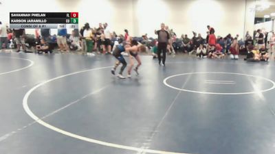 80 lbs Consi Of 8 #1 - Savannah Phelan, FL vs Karson Jaramillo, CO