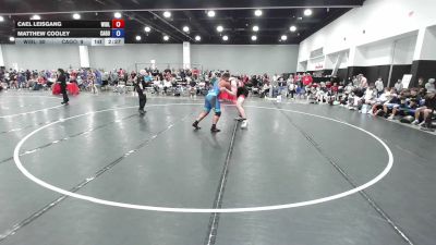 285 lbs Cael Leisgang, Wisconsin Blue vs Matthew Cooley, California Gold