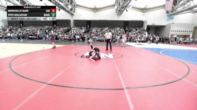 85-I lbs Quarterfinal - Marcello Bari, Cordoba Trained vs Vito Naljayan, Mat Assassins