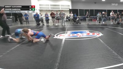 113 lbs Consi Of 32 #1 - Emmett Alexander, CO vs Cooper Sandoval, NV