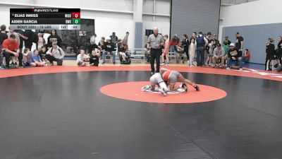 78 lbs Cons. Quarters - Elias Inniss, Wisconsin vs Aiden Garcia, Billings Wrestling Club