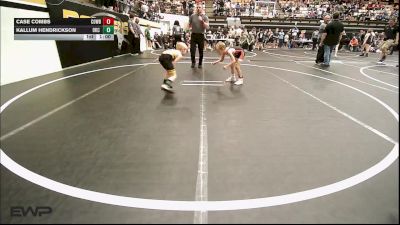 49 lbs Consi Of 4 - Case Combs, Cowboy Wrestling Club vs Kallum Hendrickson, OKC Saints Wrestling