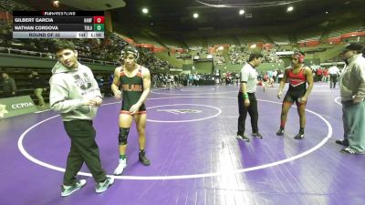 167 lbs Round Of 32 - Gilbert Garcia, Hanford vs Nathan Cordova, Tulare Union