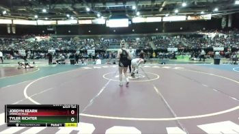 152 lbs Champ. Round 2 - Tyler Richter, Wasatch vs Jordyn Kearn, American Falls