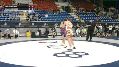 215 lbs Cons. Sub-quarters - Noah Mathis, Kansas vs Ryan Schneider, Connecticut