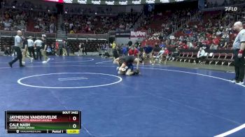 3A-120 lbs Cons. Round 4 - Jaymeson VanderVelde, Council Bluffs Abraham Lincoln vs Cale Nash, Clear Creek-Amana