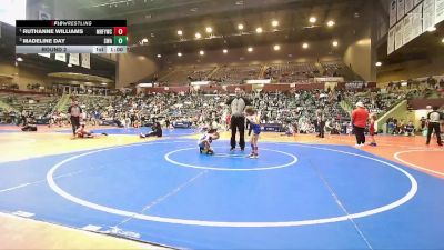 50 lbs Round 2 - RuthAnne Williams, Mountain Home Flyers Youth Wrestling Club vs Madeline Day, Spartan Wrestling Academy