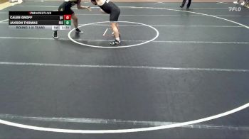 285 lbs Round 1 (6 Team) - Caleb Groff, Quincy vs Jaxson Thomas, Fort Hays State