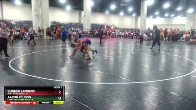 132 lbs Round 3 (6 Team) - Konner Lambers, Ohio Titan Gold vs Aaron Ellison, Carolina Exteme Blue