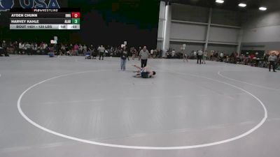 120 lbs Cons. Sub-rd Of 32 - Ayden Chunn, Rise Wrestling Academy vs Harvey Kahle, Alabama