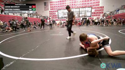 110 lbs Quarterfinal - Lucas McCurley, NGC vs Greysen Parnell, Team Nomad