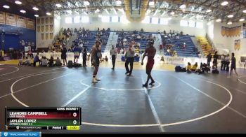 145 White Cons. Round 1 - JAYLEN LOPEZ, Cypress Creek H S vs LeAndre Campbell, Lake Gibson