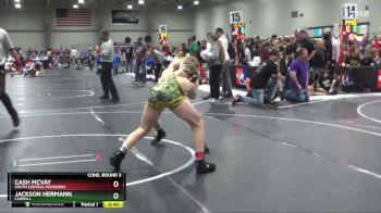 120 lbs Cons. Round 3 - Jackson Hermann, Carroll vs Cash McVay, South Central Punishers