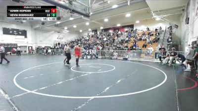 215 lbs Semifinal - Kevin Rodriguez, St. John Bosco vs Edwin Hopkins, Westminster