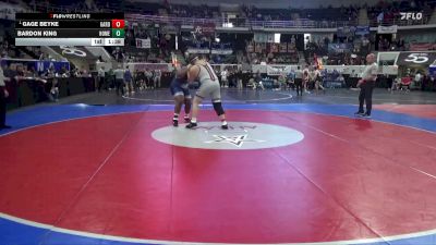 6A 285 lbs Semifinal - Gage Beyke, Gardendale Hs vs Bardon King, Homewood Hs