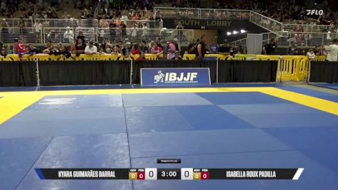 Kyara Guimarães Barral vs Isabella Roux Padilla 2025 Pan Kids Jiu-Jitsu IBJJF Championship