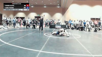 120 lbs Cons. Quarters - Paden Alyea, Impact Wrestling Academy vs Luke Young, M2 Training Center