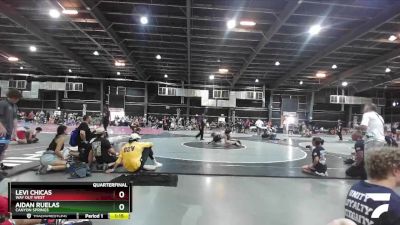 138 lbs Quarterfinal - Aidan Ruelas, Canyon Springs vs Levi Chicas, Way Out West