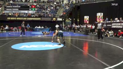 141 lbs Cons. Round 2 - Joshua Robison, North Central (IL) vs Isaias Torres, Ithaca