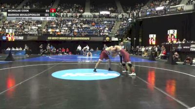 285 lbs Prelim - Markos Mihalopoulos, Wis.-La Crosse vs Nicholas Cook, Roanoke