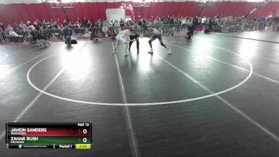 157 lbs Champ. Round 2 - Javion Sanders, Wisconsin vs Zahar Rush, Michigan