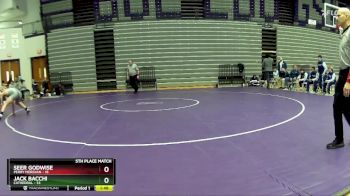 175 lbs Placement Matches (8 Team) - Jack Bacchi, Cathedral vs Seer Godwise, Perry Meridian