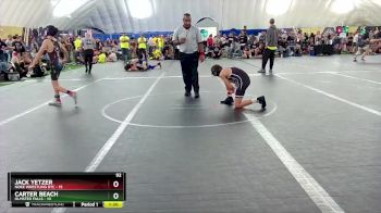 92 lbs Round 5 (8 Team) - Carter Beach, Olmsted Falls vs Jack Yetzer, Noke Wrestling RTC