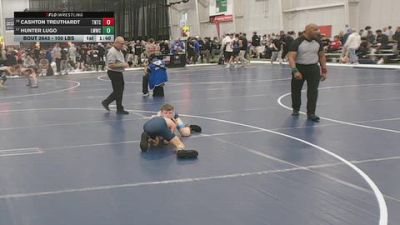 100 lbs Champ. Rd Of 32 - Hunter Lugo, Liberty Warriors Wrestling Club vs Cashton Treuthardt, Team Nazar Training Center