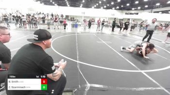 116 lbs Quarterfinal - Braxton Smith, Juggernaut WC vs Zachary Scarminach, Grindhouse WC