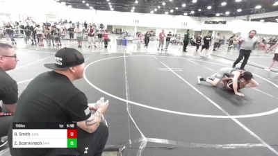 116 lbs Quarterfinal - Braxton Smith, Juggernaut WC vs Zachary Scarminach, Grindhouse WC