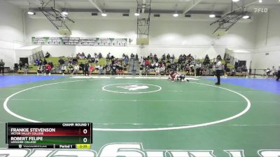 184 lbs Champ. Round 1 - Frankie Stevenson, Victor Valley College vs Robert Felipe, Lemoore College