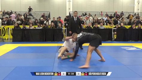 João Pedro Nicolite Rocha vs Max Leon Bickerton 2024 World IBJJF Jiu-Jitsu No-Gi Championship