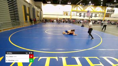 157B lbs Rr Rnd 2 - Nolan Liess, Harvard vs Kyle Mosher, Hofstra