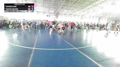144 lbs Champ. Round 1 - Kaysin Gage, Legion Wrestling Club vs Royce Decker, Stallions Wrestling Club
