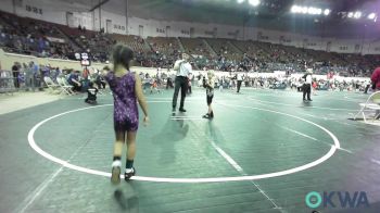 49 lbs Consi Of 8 #1 - Gray Fife, Tecumseh Takedown Club vs Juliette Rosas, OKC Saints Wrestling