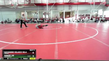 133 lbs Quarterfinal - Parker Lee, Indianapolis vs Alejandro Velasco Velasco, Wabash