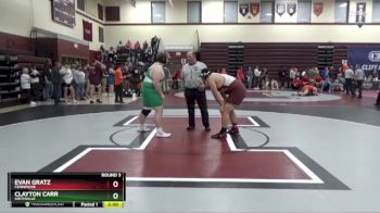 285 lbs Round 3 - Evan Gratz, Fennimore vs Clayton Carr, Smithville