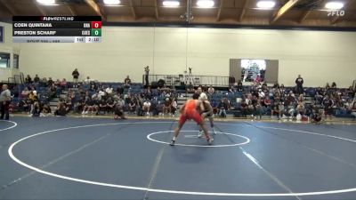 165 lbs 3rd Place Match - Coen Quintana, Unattached vs Preston Scharf, Cuesta College