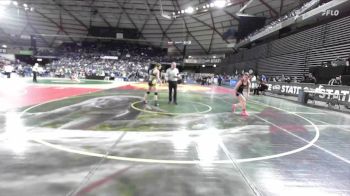 Girls 3A 130 lbs Cons. Round 2 - Ayla Veater, Kennewick (Girls) vs Rebekah Andres, Ferndale (Girls)