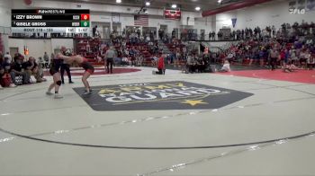 155 lbs Quarterfinal - Gisele Gross, West Branch vs Izzy Brown, Iowa City High