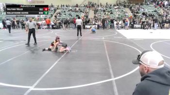 64 lbs Rr Rnd 2 - Taliyah Tells, Salem Elite vs KelleyAnne Bates, Redwood WC