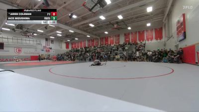 150 lbs Quarterfinal - Jace Mizushima, Fruita Monument vs Aiden Coleman, Piedra Vista