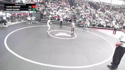 5A 110 lbs Quarterfinal - Maisey Blaser, Wasatch vs Laiyah Johnson, Northridge