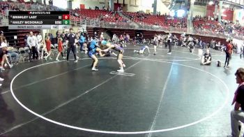 107 lbs Cons. Round 5 - Hailey McDonald, Millard South Wrestling Club vs Brinkley Last, Battle Creek