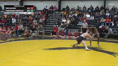 157 lbs Quarterfinal - Ben Backes, Cedar Falls vs Norshawn Pompilus, Waterloo East