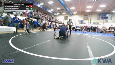 37 lbs Rr Rnd 4 - Sebastian Summitt, Newkirk Takedown Club vs Ryker Thompson, Wolfpak Wrestling